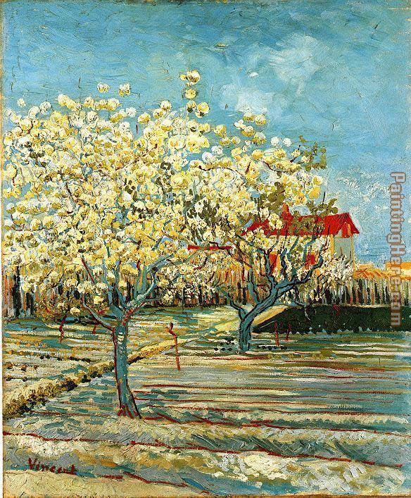 Orchard in Blossom 2 painting - Vincent van Gogh Orchard in Blossom 2 art painting